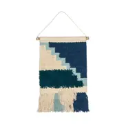 Emporium Tetris Wall Hanging Blues/Natural 50x1x30cm