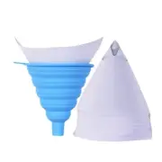 Useful Car Funnel Accessories Blue Mesh Nylon Parts Portable Strainers