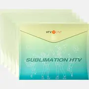 Clear Sublimation HTV for Light Fabric - 12" x 10" 5 Pack, Glossy