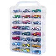 Portable Storage Case for Hot Wheels, Matchbox Cars Double Sided Storage Box ...