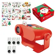 Christmas Projection Toys Children Cartoon Light Up Toys Christmas Theme Projector with 5 Card