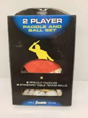Franklin 2 Pips-out Paddles With 3 Standard Table Tennis Balls
