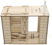 TENOL Wooden DIY Garage Stem Project for Kids Technology 3D Assembly Toy Handmade Hydraulic Principle Stem Teaching Projects