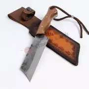 Hand Forged Tanto Style Cleaver Knife 10.8"