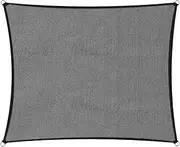 Wallaroo Heavy-Duty 280 GSM Outdoor Sun Shade Sail Canopy Square 2.5m x 2.5m - Grey