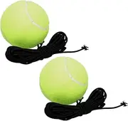 KOMBIUDA Tennis Training Balls Pack Boys and Girls Tennis Training Balls Bounce Back Woolen Surfaces Rubber Core for Reflexes Eye-Hand Coordination