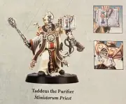 Warhammer 40k Ministorum Priest Taddeus w/Power Maul, Servo-Stubber, Laspistol