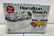 Hamilton Beach Fast Pop Popsicle Maker 68770 Blue NIB NOS 2010