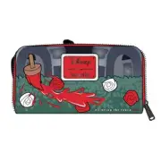 Loungefly Alice in Wonderland Queen of Hearts Zippered Theme Wallet Zip Purse