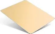 TERRATUTOR Aluminum Metal Mouse Pad - with Non-Slip Rubber Base and Micro Sand Blasting Alloy Surface for Fast and Accurate Control | Gold