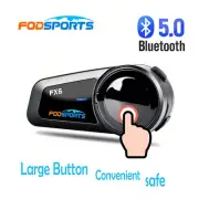 FX6 1000M Motorcycle Intercom Helmet Headset Bluetooth 6 Rider Group Communicate