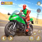 Highway Moto Bike Crash Racing Stunts Game