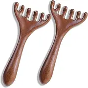 Six-Claw Meridian Massage Comb, Versatile Gua Sha Scraping, Massage Tool Portable Meridian Massage Brush, Manual Scalp Massager Gua Sha Combs for Scalp, Eye, Facial, Neck, Shoulder (#2)