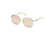 Swarovski SK0263 28U-56 Shiny Rose Gold / Bordeaux Mirror Lenses