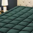 HYLEORY California King Mattress Pad Quilted Fitted Mattress Protector Coolin...