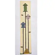 WHIMSICAL J. CHILD NEEDLEPOINT CANVAS: BIRD HOUSES BM