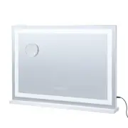 VEVOR Lighted Makeup Mirror 3 Color w/ Bluetooth USB Desktop Wall-mount 21.7in