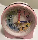 Pink Teddy Bear Rhythm Alarm Desk Clock Kids Chrildrens Girls Decor CRE827 Y1561