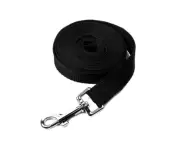 3M 50M Long Nylon Dog Leash Pet Puppy Training Obedience Walking Equipment - Black
