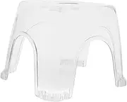 ABOOFAN Transparent Non Slip Bathroom Step Stool Foot Rest Design for Shaving Bathing Everyday Use Stylish Versatile Bath Stool