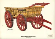 Montgomeryshire Waggon colour laminated poster A4