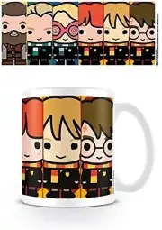 Harry Potter Ceramic Mug with Japanese Style Chibi Illustrations of Harry Potter