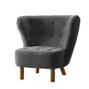Felix Sherpa Accent Armchair - Charcoal