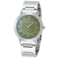 在飛比找momo購物網優惠-cK 鐘點情人時尚腕錶(綠/小)