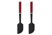 2PK KitchenAid Silicone Scraper Spatula Pastry Baking Cooking Utensil Empire Red
