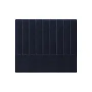 Gratiana Upholstered Velvet Headboard - Navy Queen Navy