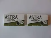 10 ASTRA Superior Platinum Double Edge Razor Blades