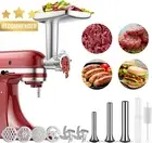 Meat Grinder Attachment KitchenAid Stand Mixer 3 Sausage Stuffer Metal