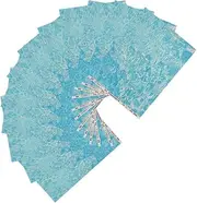 SECFOU 12pcs Ripple Sticker Ocean Scrapbooking Paper Pad Stream Pattern Diorama Panel Water Backdrop Self-Adhesive Paper
