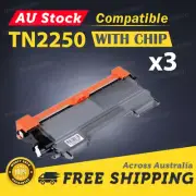 3x Toner Cartridge for Brother TN-2250 TN2250 MFC-7360N MFC-7362N MFC7860DW