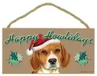 Happy Howlidays Beagle Christmas Holiday Dog Sign Great Gift 5"x10" Plaque 291