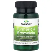 Swanson, Turmeric & Bromelain, 60 Capsules