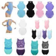 Kids Girls Ballet Dance Leotards Sport Jumpsuits Gymnastics Unitards Dancewear