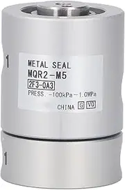Pneumatic Rotating Connector Aluminum Alloy Multi Channel High Speed 360° Rotating Connector Pneumatic Tool Adapter Industry Replacement (MQR2-M5)