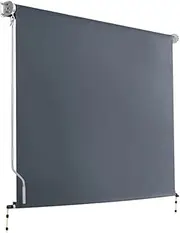 Instahut Outdoor Roller Blinds Roll Down Shade Retractable Window 2.1X2.5M