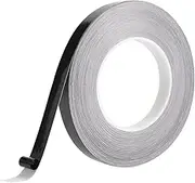 GORGECRAFT 50m x 15mm Glossy Black Polyester Film Tape Waterproof Shiny Decor Tape Self-Adhesive Wall Molding Trim Mirror Border Tile Caulk Strips for DIY Wall Graphic Arts Ceiling Cabinet Floor Edge