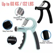 Hand Grip Strengthener Trainer Gripper Adjustable Strength Power Gym Exerciser
