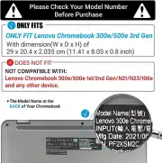 for Lenovo 300e/300w/500e/500w Gen 3 Chromebook 2-in-1 11 inch Hea Hexpact Case