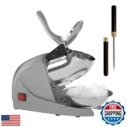 OKF Ice Shaver Prevent Splash Snow Cone Machine, Electric 3 Blades Shaved Ice