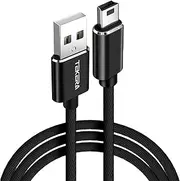 Mini USB Cable, TEKERA USB 2.0 Type A to Mini B Cable Braided Charging Cord 0.3m 1m 2m 3m (0.3m)
