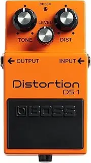 BOSS DS-1 Distortion Pedal, Classic Tones for All Types of Music, The benchmark in Guitar distortion, Orange