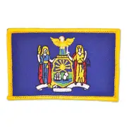 PinMart's Embroidered US State Flag Patch- New York Flag