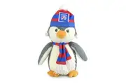 Korimco 27cm AFL Penguin w Bulldogs Soft Stuffed Toy Animal Plush Kids 3y+