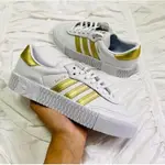 免運 ADIDAS SAMBAROSE 焦糖底 鬆糕底 增高 厚底 黑白 金標 AQ1134 EE4681正品 現貨