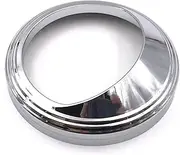 QASULER for Harley, Electra Glide Dyna Fat Boy Softail Road King Custom Chrome 5" Aluminum Speedometer Gauge Bezel Visor Trim Ring Cover Motorcycle Speedometer Trim Ring(Silver)