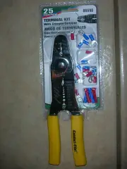 Conduct Tite Terminal Kit with Crimper/Stripper 25 pcs - #86690 - New!!!! (2 T)